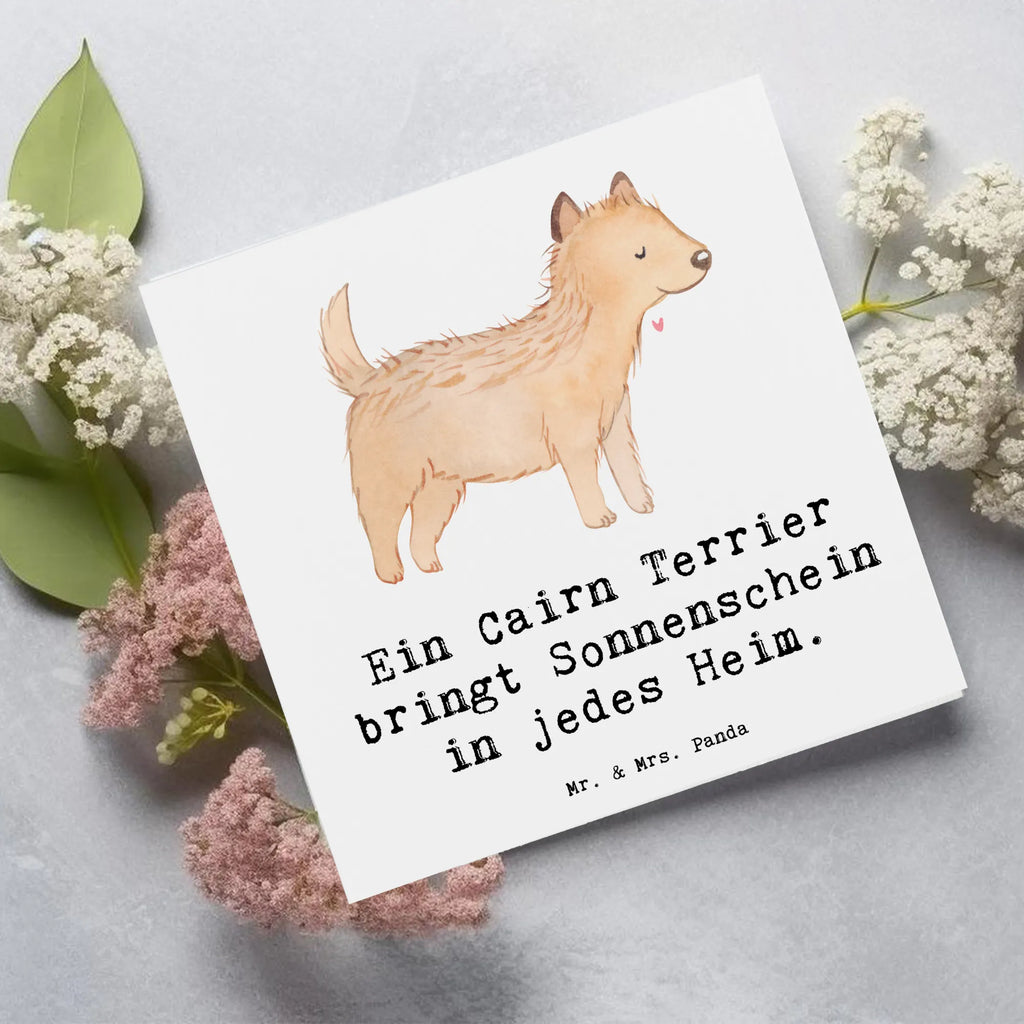 Deluxe Karte Cairn Terrier Glück Karte, Hochwertige Grußkarte, Einladungskarte, Hochwertige Klappkarte, Geburtstagskarte, Glückwunschkarte, Hochzeitskarte, Klappkarte, Grußkarte, Hund, Hunderasse, Rassehund, Hundebesitzer, Geschenk, Tierfreund, Schenken, Welpe