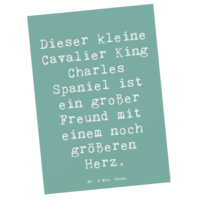 Postkarte Spruch Cavalier King Charles Spaniel