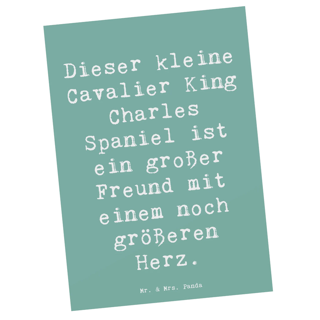 Postcard Saying Dieser kleine Cavalier King Charles Spaniel ist ein großer Freund mit einem noch größeren Herz. Karte, Ansichtskarten, Geburtstagskarte, Einladung, Dankeskarte, Einladung Geburtstag, Geschenkkarte, Einladungskarte, Postkarte, Einladungskarten Geburtstag, Grußkarte, Ansichtskarte, Hund, Hunderasse, Rassehund, Hundebesitzer, Geschenk, Tierfreund, Schenken, Welpe