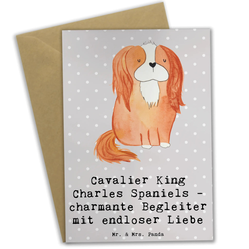 Grußkarte Cavalier King Charles Spaniel Begleiter Glückwunschkarte, Ansichtskarten, Klappkarte, Hochzeitskarte, Geburtstagskarte, Einladungskarte, Karte, Grußkarte, Hund, Hunderasse, Rassehund, Hundebesitzer, Geschenk, Tierfreund, Schenken, Welpe