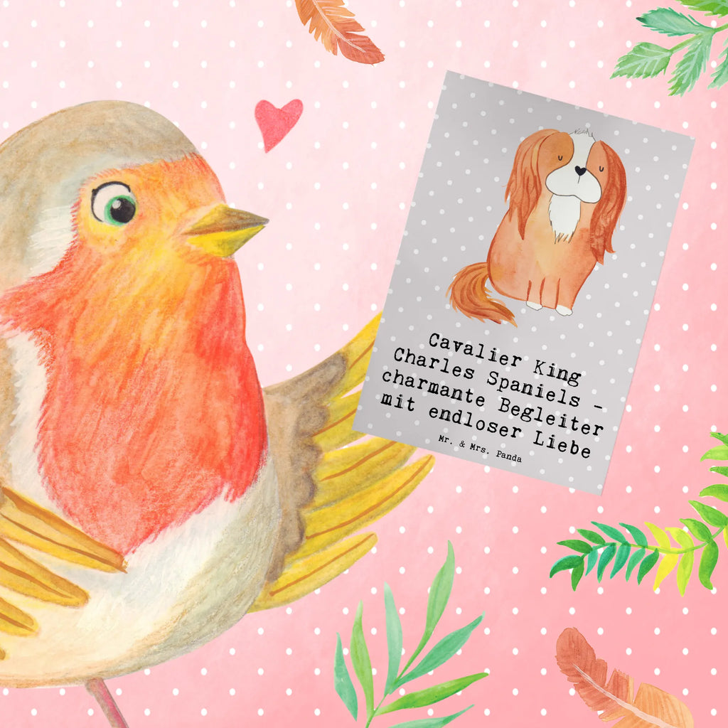 Grußkarte Cavalier King Charles Spaniel Begleiter Glückwunschkarte, Ansichtskarten, Klappkarte, Hochzeitskarte, Geburtstagskarte, Einladungskarte, Karte, Grußkarte, Hund, Hunderasse, Rassehund, Hundebesitzer, Geschenk, Tierfreund, Schenken, Welpe