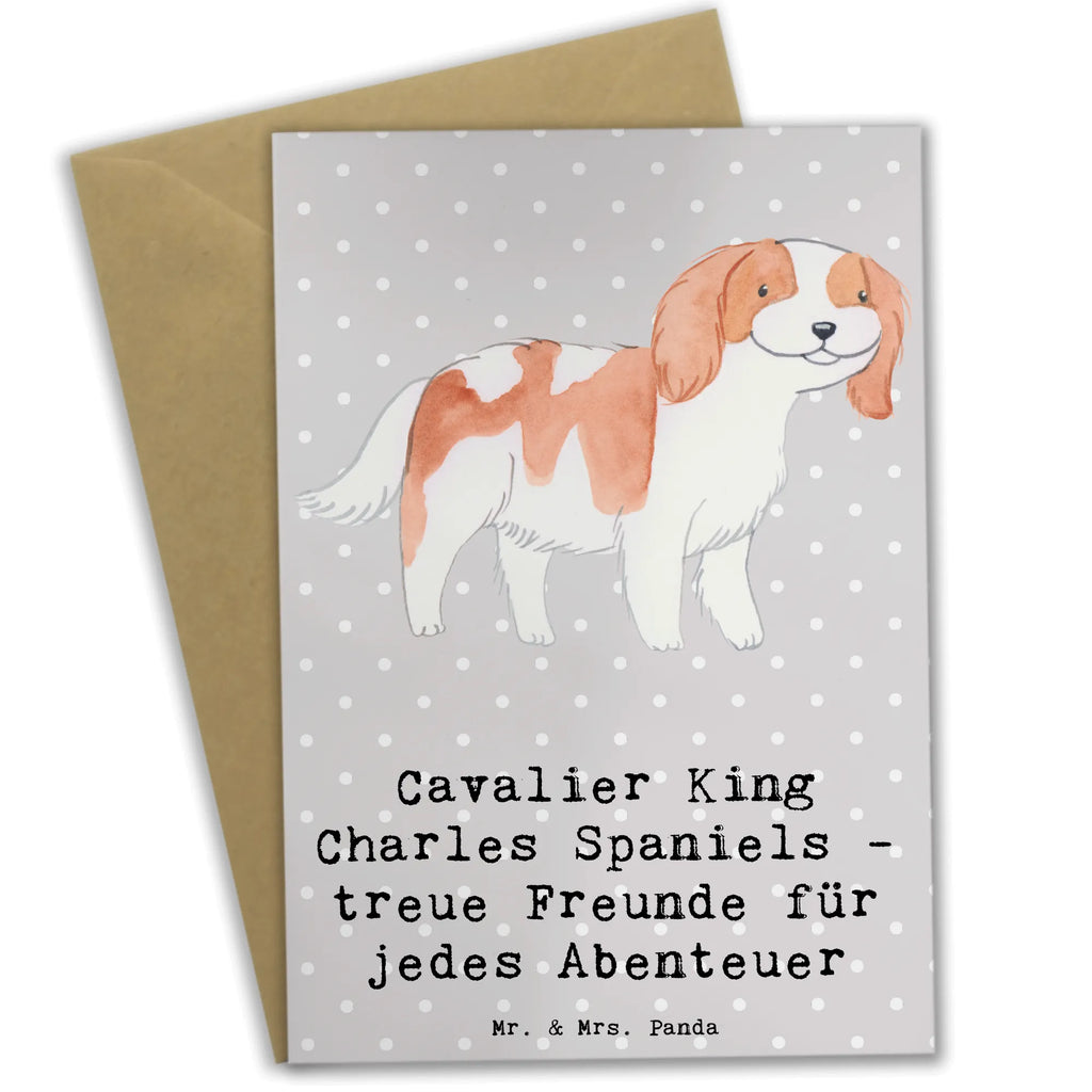 Greetings card Cavalier King Charles Spaniels - treue Freunde für jedes Abenteuer Einladungskarte, Ansichtskarten, Karte, Geburtstagskarte, Glückwunschkarte, Grußkarte, Klappkarte, Hochzeitskarte, Hund, Hunderasse, Rassehund, Hundebesitzer, Geschenk, Tierfreund, Schenken, Welpe