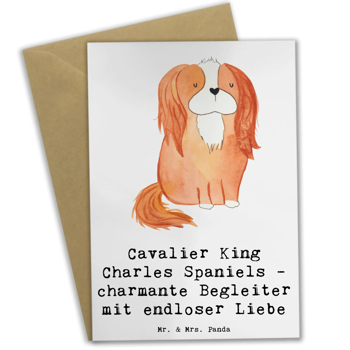 Kartka okolicznościowa Cavalier King Charles Spaniels - charmante Begleiter mit endloser Liebe dawanie, prezent, Pies, rasa psa, pies rasowy, właściciel psa, miłośnik zwierząt, szczeniak
