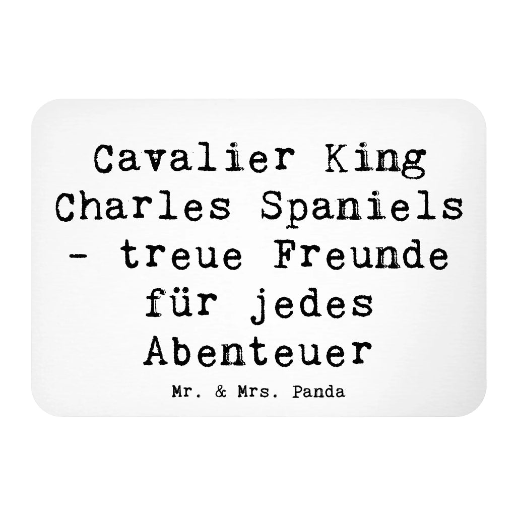 Magnet Saying Cavalier King Charles Spaniels - treue Freunde für jedes Abenteuer Kühlschrankmagnet, Kühlschrank Dekoration, Whiteboard Magnet, Souvenir Magnet, Pinnwandmagnet, Motivmagnete, Dekomagnet, Notiz Magnet, Hund, Hunderasse, Rassehund, Hundebesitzer, Geschenk, Tierfreund, Schenken, Welpe