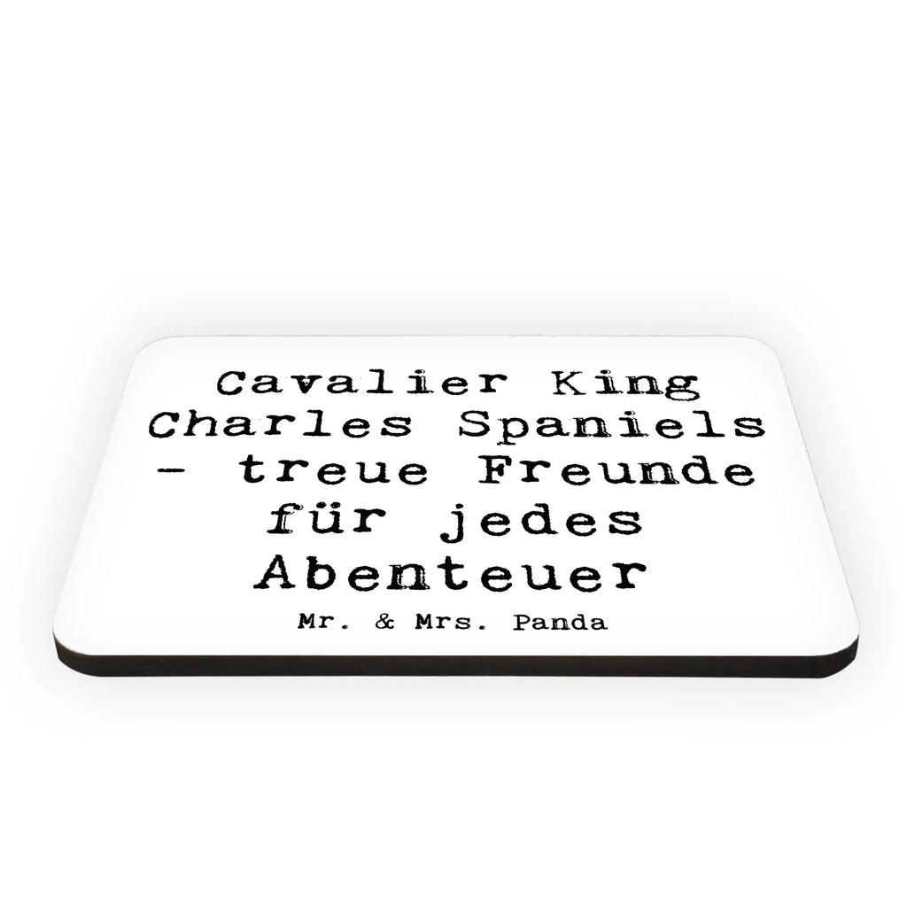 Magnet Saying Cavalier King Charles Spaniels - treue Freunde für jedes Abenteuer Kühlschrankmagnet, Kühlschrank Dekoration, Whiteboard Magnet, Souvenir Magnet, Pinnwandmagnet, Motivmagnete, Dekomagnet, Notiz Magnet, Hund, Hunderasse, Rassehund, Hundebesitzer, Geschenk, Tierfreund, Schenken, Welpe