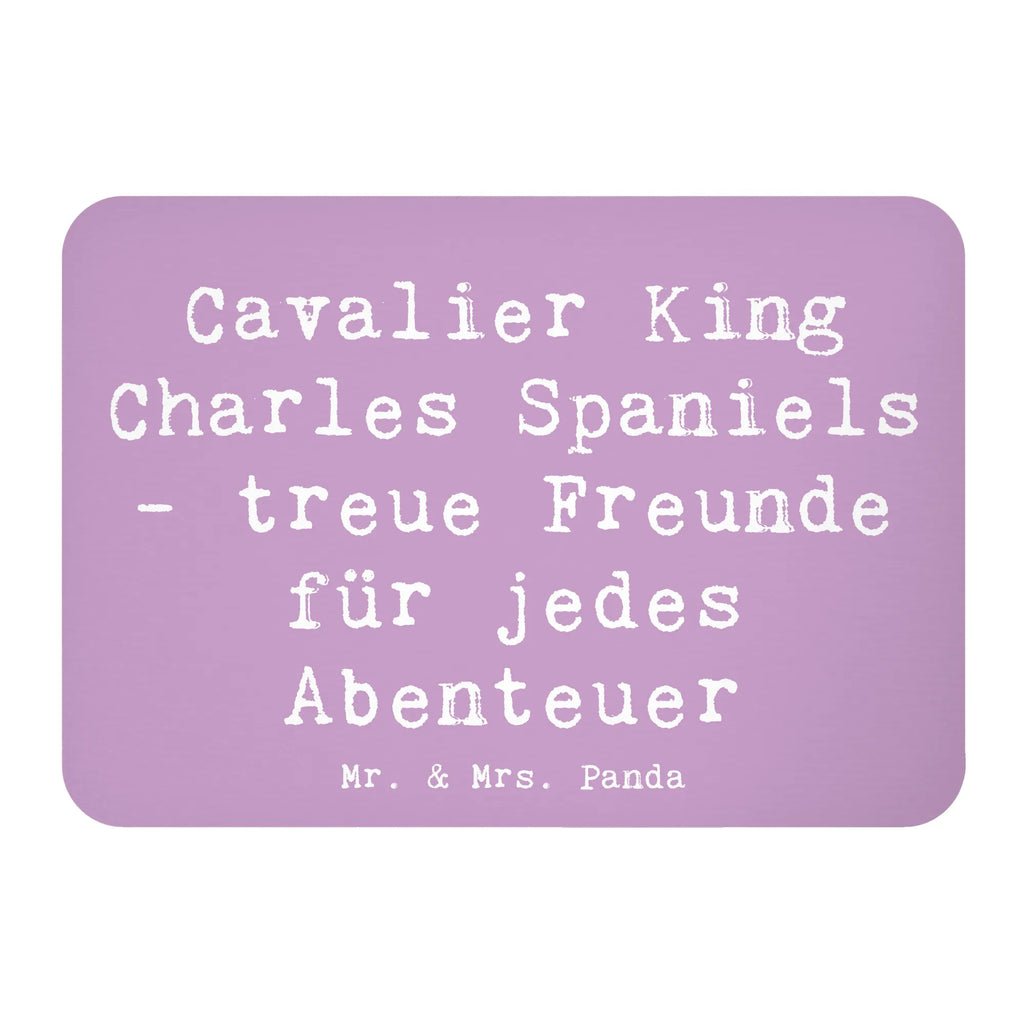 Magnet Saying Cavalier King Charles Spaniels - treue Freunde für jedes Abenteuer Kühlschrankmagnet, Kühlschrank Dekoration, Whiteboard Magnet, Souvenir Magnet, Pinnwandmagnet, Motivmagnete, Dekomagnet, Notiz Magnet, Hund, Hunderasse, Rassehund, Hundebesitzer, Geschenk, Tierfreund, Schenken, Welpe