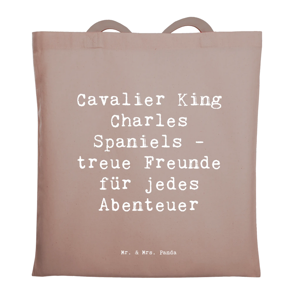 Tote bag Saying Cavalier King Charles Spaniels - treue Freunde für jedes Abenteuer Jutetasche, Schultertasche, Jutebeutel, Einkaufstasche, Shopper, Beuteltasche, Strandtasche, Umhängetasche, Beutel, Einkaufstüte, Stofftasche, Badetasche, Laptoptasche, Stoffbeutel, Tragetasche, Tasche, Hund, Hunderasse, Rassehund, Hundebesitzer, Geschenk, Tierfreund, Schenken, Welpe