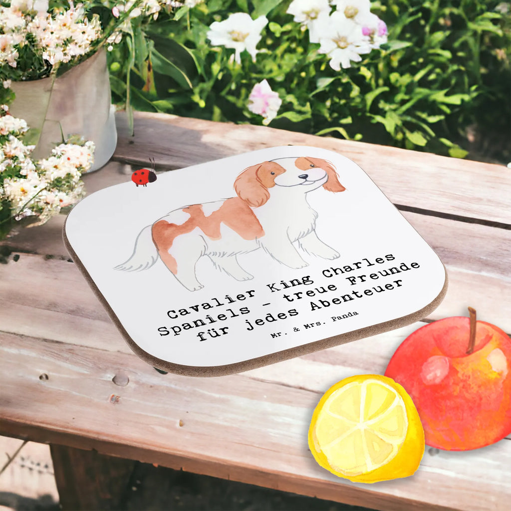 Square coaster Cavalier King Charles Spaniels - treue Freunde für jedes Abenteuer Untersetzer für Gläser, Untersetzer, Getränkeuntersetzer, Untersetzer Design, Korkuntersetzer, Untersetzer Holz, Holzuntersetzer, Tassen Untersetzer, Untersetzer aus Holz, Bierdeckel, Glasuntersetzer, Untersetzer Gläser, Hund, Hunderasse, Rassehund, Hundebesitzer, Geschenk, Tierfreund, Schenken, Welpe