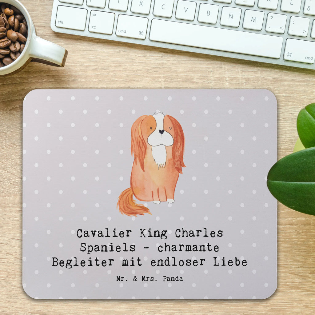 Mouse mat Cavalier King Charles Spaniels - charmante Begleiter mit endloser Liebe PC Zubehör, Mauspad, Büroausstattung, Arbeitszimmer, Mauspad Büro, Mausunterlage, Computer zubehör, Einzigartiges Mauspad, Designer Mauspad, Mousepad, Hund, Hunderasse, Rassehund, Hundebesitzer, Geschenk, Tierfreund, Schenken, Welpe