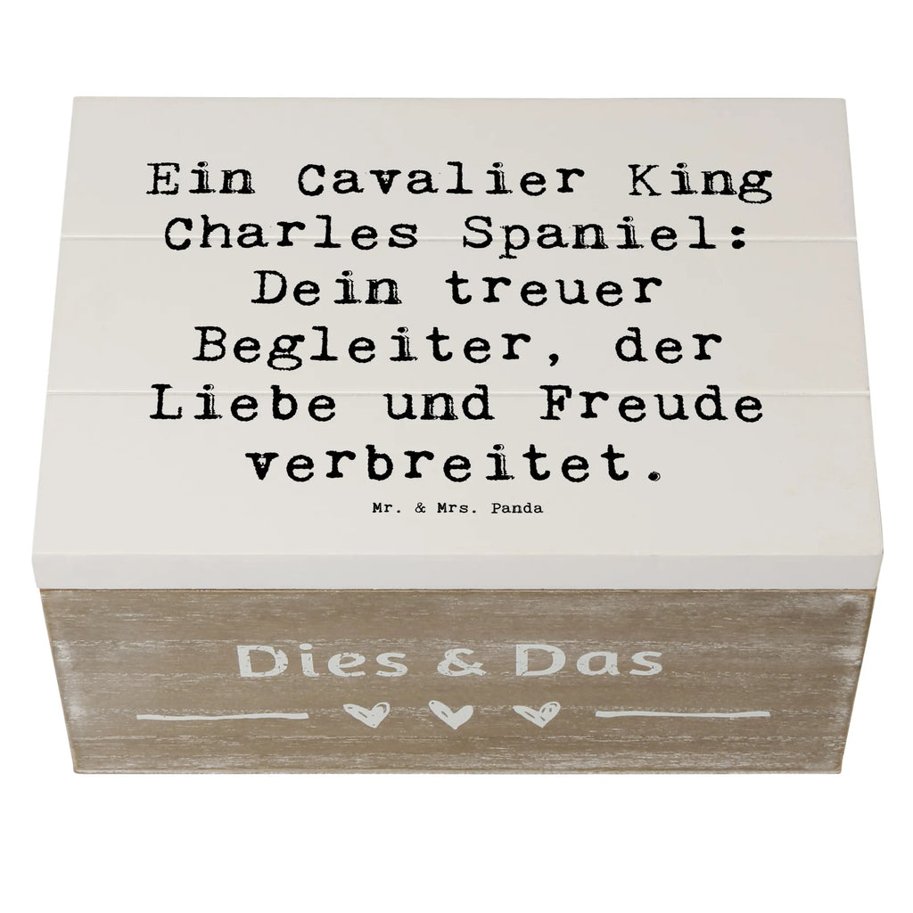Holzkiste Spruch Cavalier King Charles Spaniel Erinnerungskiste, Schatulle, Holzkiste, Geschenkdose, Aufbewahrungsbox, Schatzkiste, Kiste, Truhe, XXL, Erinnerungsbox, Geschenkbox, Dekokiste, Hund, Hunderasse, Rassehund, Hundebesitzer, Geschenk, Tierfreund, Schenken, Welpe