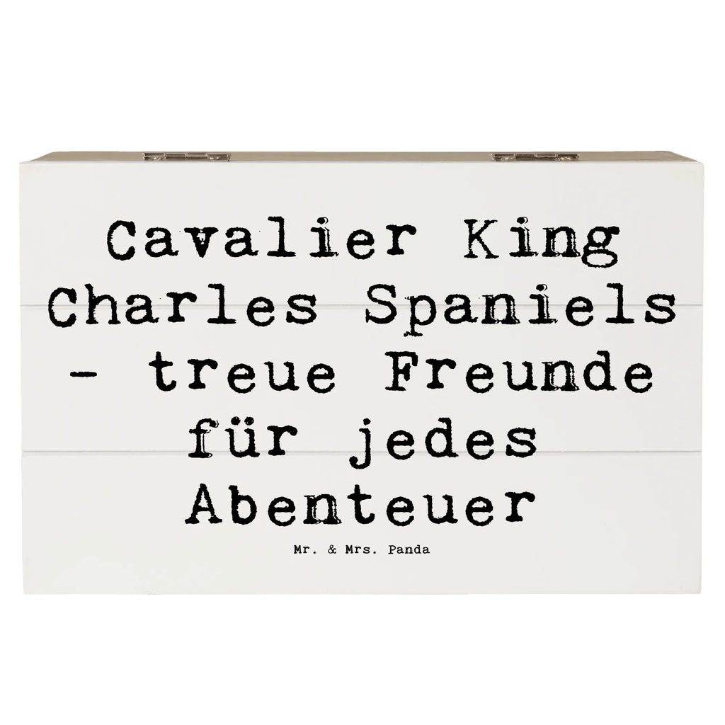 Holzkiste Spruch Cavalier King Charles Spaniel Freunde XXL, Holzkiste, Geschenkbox, Erinnerungskiste, Kiste, Erinnerungsbox, Geschenkdose, Schatulle, Aufbewahrungsbox, Schatzkiste, Truhe, Dekokiste, Hund, Hunderasse, Rassehund, Hundebesitzer, Geschenk, Tierfreund, Schenken, Welpe