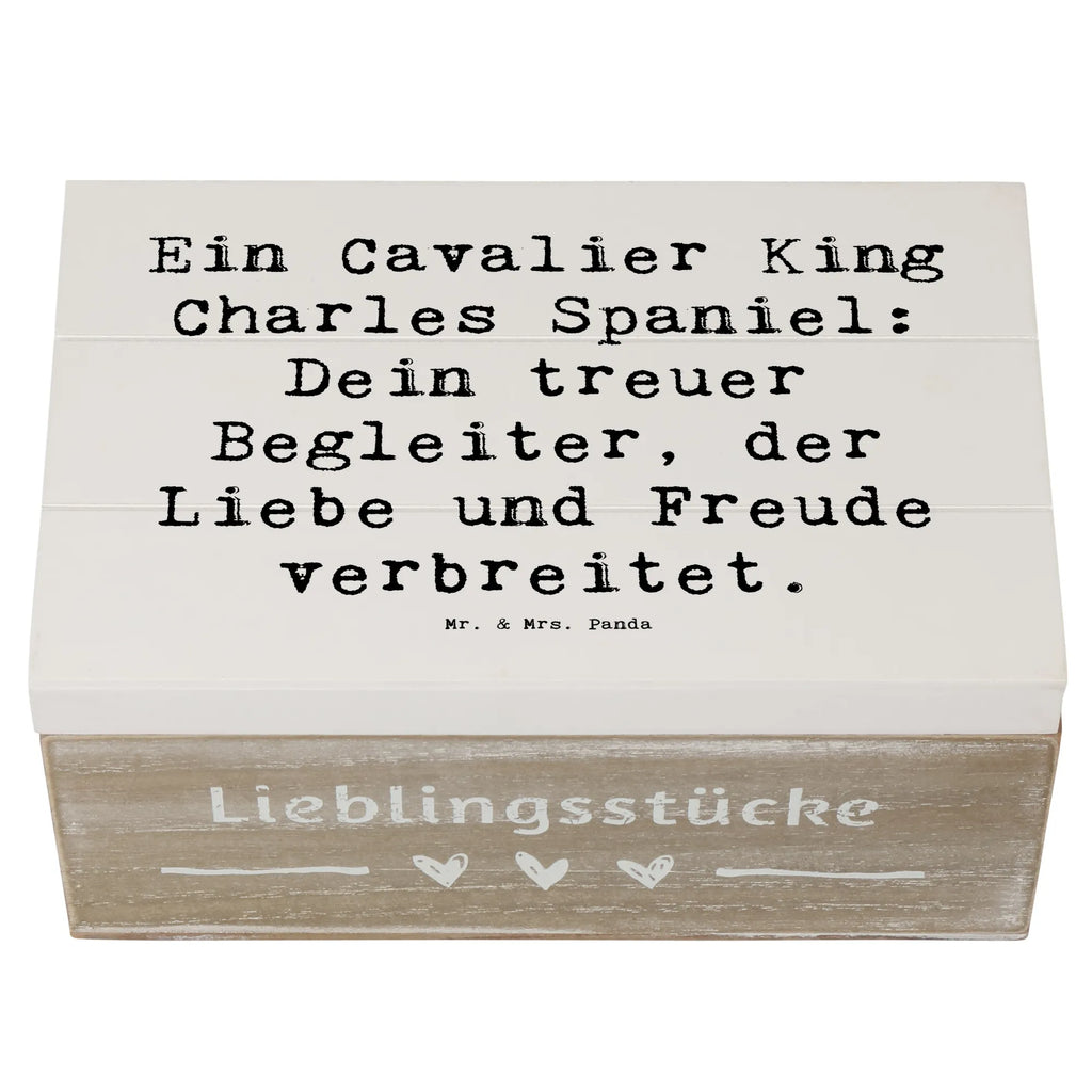 Holzkiste Spruch Cavalier King Charles Spaniel Erinnerungskiste, Schatulle, Holzkiste, Geschenkdose, Aufbewahrungsbox, Schatzkiste, Kiste, Truhe, XXL, Erinnerungsbox, Geschenkbox, Dekokiste, Hund, Hunderasse, Rassehund, Hundebesitzer, Geschenk, Tierfreund, Schenken, Welpe