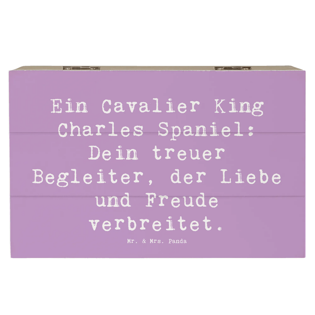 Holzkiste Spruch Cavalier King Charles Spaniel Erinnerungskiste, Schatulle, Holzkiste, Geschenkdose, Aufbewahrungsbox, Schatzkiste, Kiste, Truhe, XXL, Erinnerungsbox, Geschenkbox, Dekokiste, Hund, Hunderasse, Rassehund, Hundebesitzer, Geschenk, Tierfreund, Schenken, Welpe