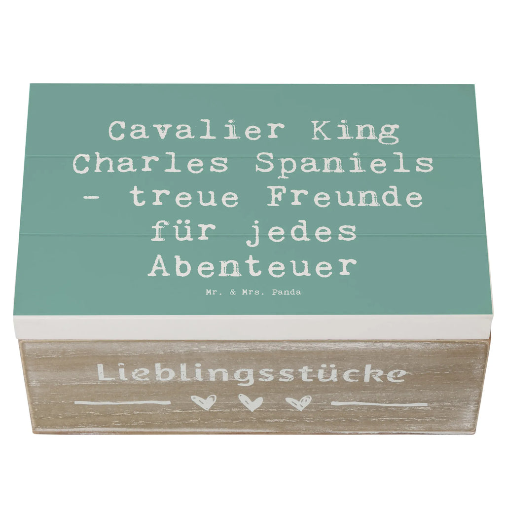 Holzkiste Spruch Cavalier King Charles Spaniel Freunde XXL, Holzkiste, Geschenkbox, Erinnerungskiste, Kiste, Erinnerungsbox, Geschenkdose, Schatulle, Aufbewahrungsbox, Schatzkiste, Truhe, Dekokiste, Hund, Hunderasse, Rassehund, Hundebesitzer, Geschenk, Tierfreund, Schenken, Welpe
