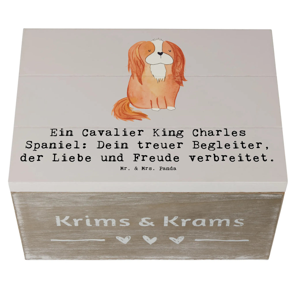 Wooden chest Ein Cavalier King Charles Spaniel: Dein treuer Begleiter, der Liebe und Freude verbreitet. Erinnerungskiste, Geschenkdose, Aufbewahrungsbox, Holzkiste, XXL, Kiste, Schatulle, Truhe, Geschenkbox, Erinnerungsbox, Dekokiste, Schatzkiste, Hund, Hunderasse, Rassehund, Hundebesitzer, Geschenk, Tierfreund, Schenken, Welpe