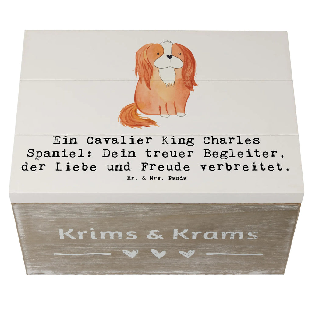 Wooden chest Ein Cavalier King Charles Spaniel: Dein treuer Begleiter, der Liebe und Freude verbreitet. Erinnerungskiste, Geschenkdose, Aufbewahrungsbox, Holzkiste, XXL, Kiste, Schatulle, Truhe, Geschenkbox, Erinnerungsbox, Dekokiste, Schatzkiste, Hund, Hunderasse, Rassehund, Hundebesitzer, Geschenk, Tierfreund, Schenken, Welpe