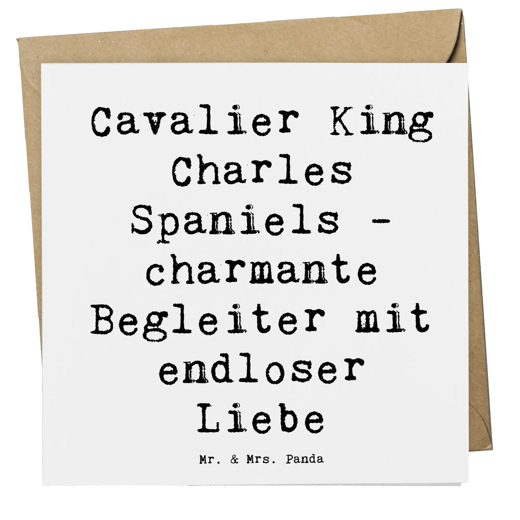 Deluxe Karte Spruch Cavalier King Charles Spaniel Begleiter Geburtstagskarte, Hochzeitskarte, Hochwertige Grußkarte, Grußkarte, Glückwunschkarte, Hochwertige Klappkarte, Karte, Klappkarte, Einladungskarte, Hund, Hunderasse, Rassehund, Hundebesitzer, Geschenk, Tierfreund, Schenken, Welpe