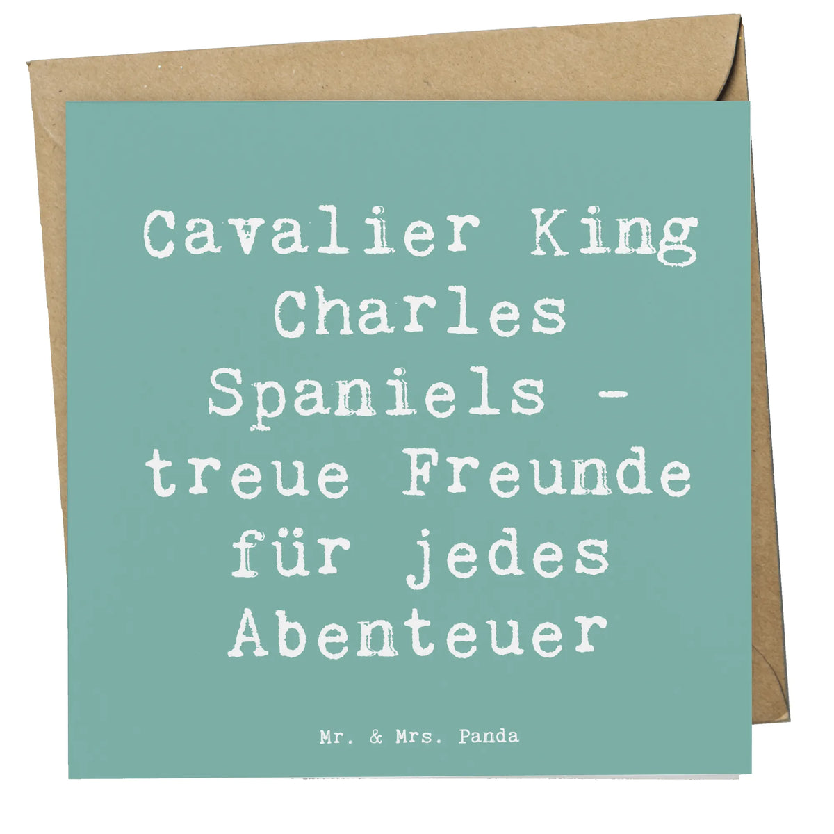 Deluxe Karte Spruch Cavalier King Charles Spaniel Freunde anlasskarte, doppelkarte, faltkarte, Glückwunschkarte, Grußkarte, Klappkarte, Schenken, Welpe, Tierfreund, Hund, Hundebesitzer, Rassehund, Hunderasse, Geschenk