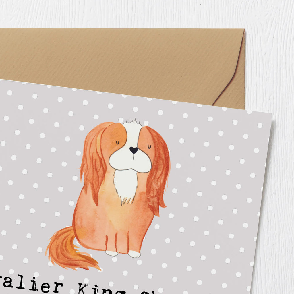 Deluxe Karte Cavalier King Charles Spaniel Begleiter Karte, Geburtstagskarte, Klappkarte, Glückwunschkarte, Grußkarte, Hochwertige Grußkarte, Einladungskarte, Hochwertige Klappkarte, Hochzeitskarte, Hund, Hunderasse, Rassehund, Hundebesitzer, Geschenk, Tierfreund, Schenken, Welpe