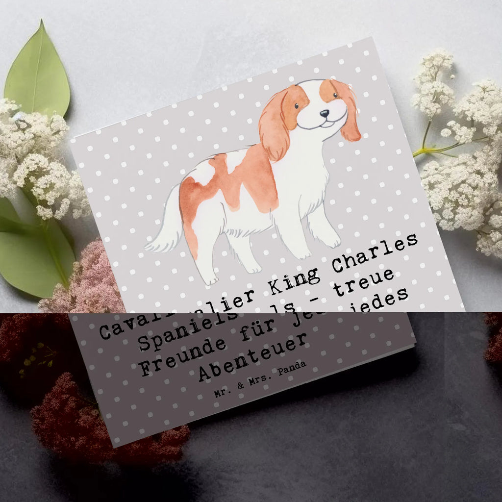 Deluxe Karte Cavalier King Charles Spaniel Freunde Geburtstagskarte, Klappkarte, Hochzeitskarte, Karte, Glückwunschkarte, Einladungskarte, Hochwertige Klappkarte, Grußkarte, Hochwertige Grußkarte, Hund, Hunderasse, Rassehund, Hundebesitzer, Geschenk, Tierfreund, Schenken, Welpe