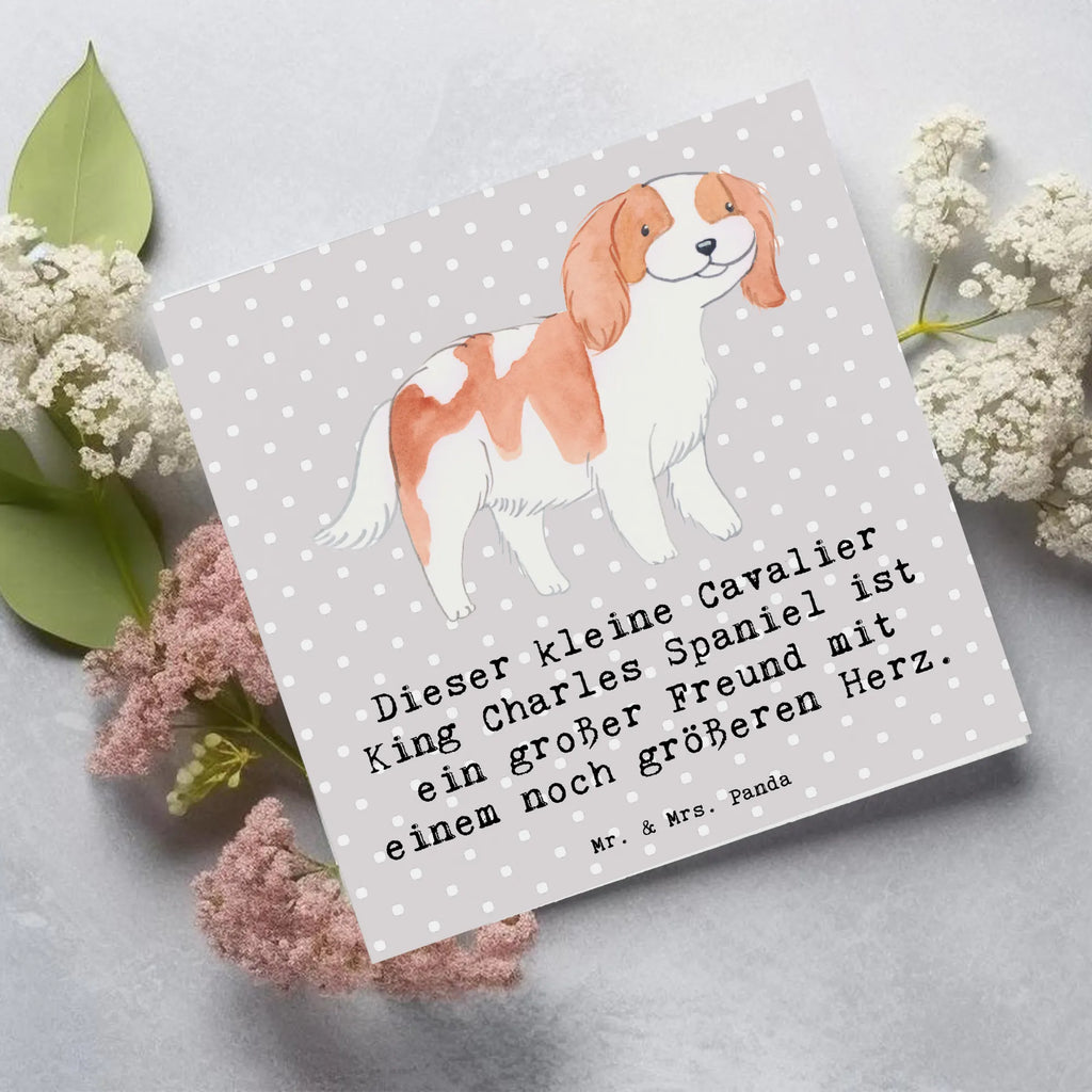 Deluxe Karte Cavalier King Charles Spaniel Hochwertige Klappkarte, Geburtstagskarte, Hochwertige Grußkarte, Glückwunschkarte, Einladungskarte, Karte, Grußkarte, Klappkarte, Hochzeitskarte, Hund, Hunderasse, Rassehund, Hundebesitzer, Geschenk, Tierfreund, Schenken, Welpe