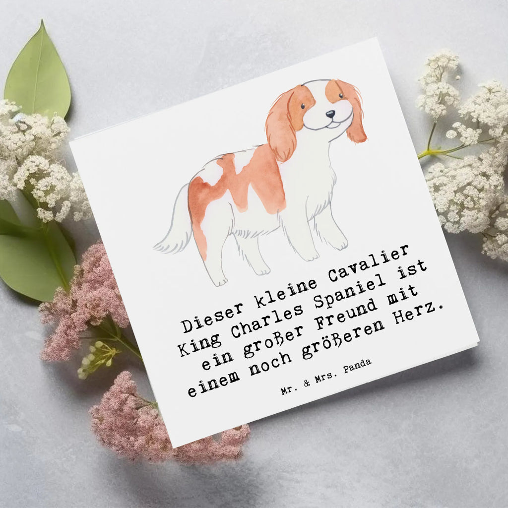 Deluxe Karte Cavalier King Charles Spaniel Hochwertige Klappkarte, Geburtstagskarte, Hochwertige Grußkarte, Glückwunschkarte, Einladungskarte, Karte, Grußkarte, Klappkarte, Hochzeitskarte, Hund, Hunderasse, Rassehund, Hundebesitzer, Geschenk, Tierfreund, Schenken, Welpe