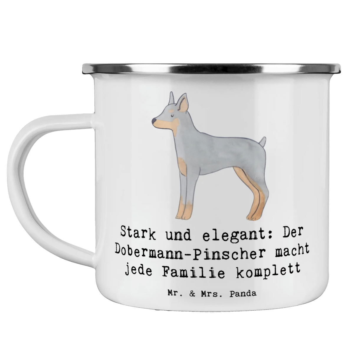 Camping Emaille Tasse Dobermann Pinscher reisetasse, Teebecher, Blechtasse, blechbecher, Kaffeepott, Haferl, Pott, Emaille Becher, becher emaille, wandertasse, Outdoor Tasse, emaillebecher, Reisebecher, Teetasse, Outdoor Becher, Motivtasse, metallbecher, outdoortasse, Campingtasse, Campingbecher, Emailletasse, Emaille Tasse, Tasse Emaille, wanderbecher, Geschenk, Schenken, Hund, Hunderasse, Rassehund, Hundebesitzer, Tierfreund, Welpe