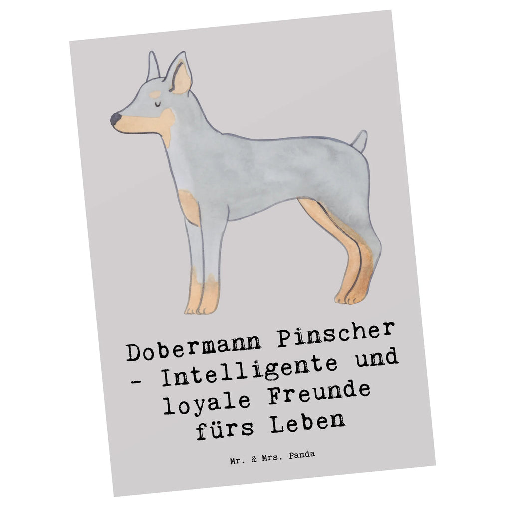 Pocztówka Dobermann Pinscher - Intelligente und loyale Freunde fürs Leben Grußkarte, Karte, Postkarte, Einladungskarte, Ansichtskarten, Einladungskarten Geburtstag, Ansichtskarte, Geschenkkarte, Geburtstagskarte, Einladung Geburtstag, Einladung, Dankeskarte, Hund, Hunderasse, Rassehund, Hundebesitzer, Geschenk, Tierfreund, Schenken, Welpe