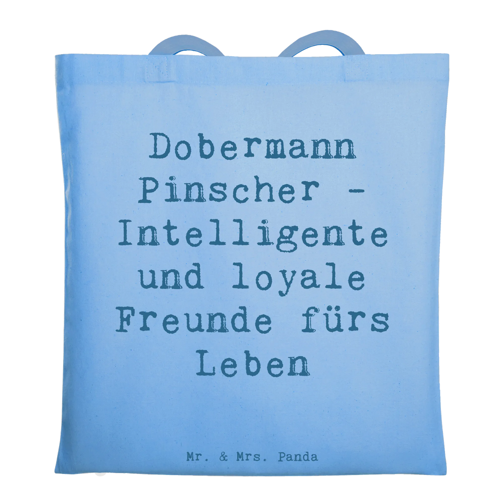 Tote bag Saying Dobermann Pinscher - Intelligente und loyale Freunde fürs Leben Stoffbeutel, Tasche, Einkaufstüte, Einkaufstasche, Badetasche, Stofftasche, Beuteltasche, Umhängetasche, Jutetasche, Beutel, Jutebeutel, Strandtasche, Shopper, Tragetasche, Laptoptasche, Schultertasche, Hund, Hunderasse, Rassehund, Hundebesitzer, Geschenk, Tierfreund, Schenken, Welpe