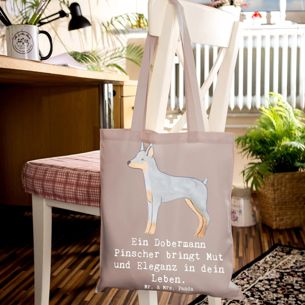 Tragetasche Dobermann Pinscher Beuteltasche, Einkaufstasche, Tasche, Einkaufstüte, Beutel, Tragetasche, Umhängetasche, Jutebeutel, Jutetasche, Laptoptasche, Schultertasche, Shopper, Stoffbeutel, Strandtasche, Badetasche, Stofftasche, Hund, Hunderasse, Rassehund, Hundebesitzer, Geschenk, Tierfreund, Schenken, Welpe