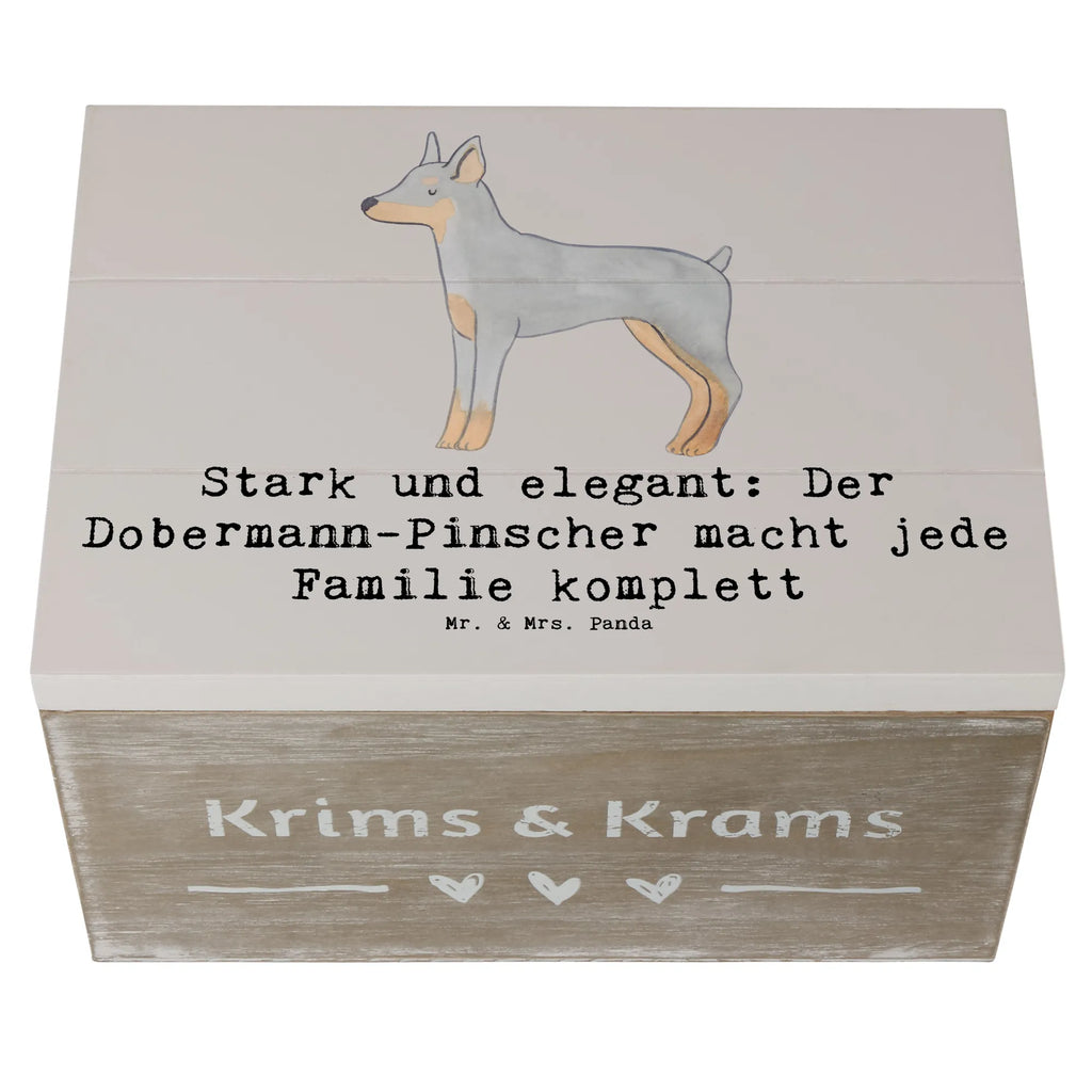 Wooden chest Stark und elegant: Der Dobermann-Pinscher macht jede Familie komplett Geschenkbox, Schatulle, Dekokiste, Schatzkiste, Holzkiste, Erinnerungskiste, Truhe, XXL, Erinnerungsbox, Kiste, Aufbewahrungsbox, Geschenkdose, Hund, Hunderasse, Rassehund, Hundebesitzer, Geschenk, Tierfreund, Schenken, Welpe