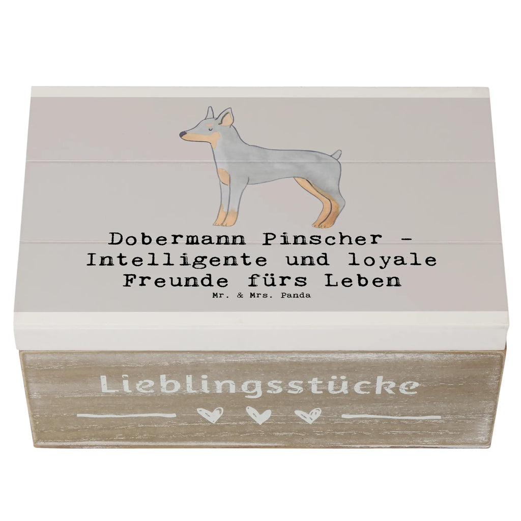 Wooden chest Dobermann Pinscher - Intelligente und loyale Freunde fürs Leben Dekokiste, Truhe, Schatulle, Kiste, Aufbewahrungsbox, Holzkiste, XXL, Erinnerungsbox, Geschenkbox, Erinnerungskiste, Schatzkiste, Geschenkdose, Hund, Hunderasse, Rassehund, Hundebesitzer, Geschenk, Tierfreund, Schenken, Welpe