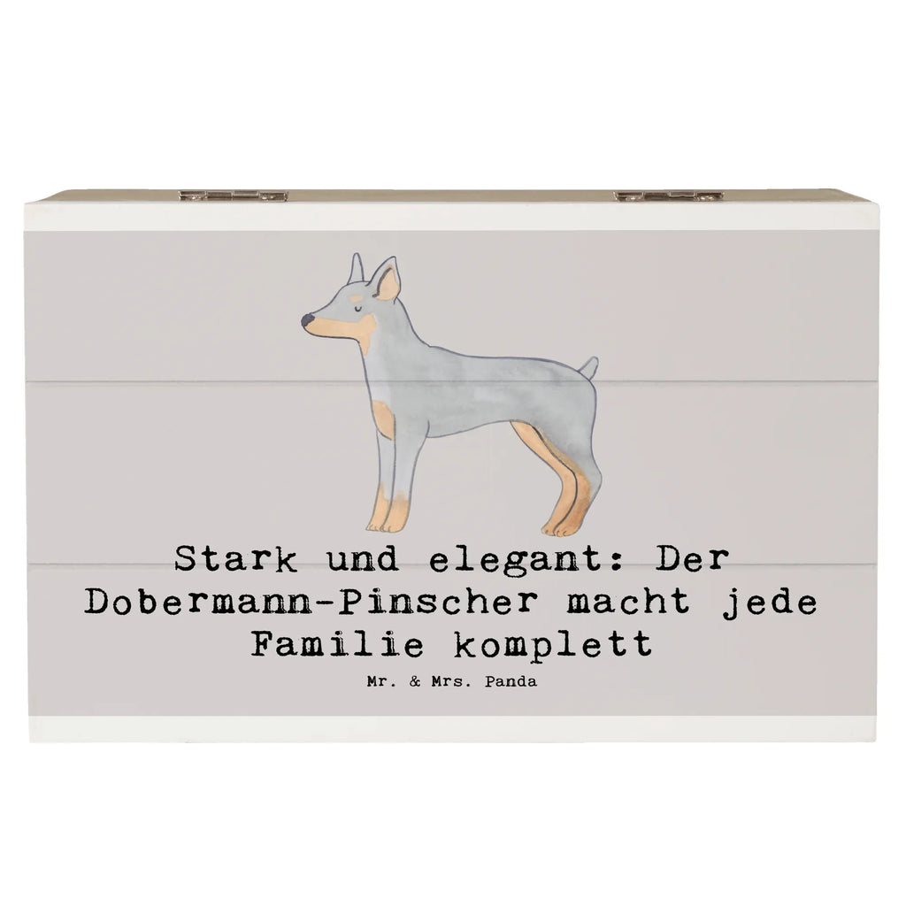 Wooden chest Stark und elegant: Der Dobermann-Pinscher macht jede Familie komplett Geschenkbox, Schatulle, Dekokiste, Schatzkiste, Holzkiste, Erinnerungskiste, Truhe, XXL, Erinnerungsbox, Kiste, Aufbewahrungsbox, Geschenkdose, Hund, Hunderasse, Rassehund, Hundebesitzer, Geschenk, Tierfreund, Schenken, Welpe