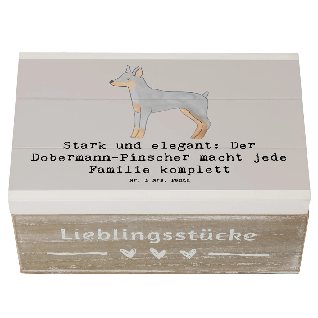 Wooden chest Stark und elegant: Der Dobermann-Pinscher macht jede Familie komplett Geschenkbox, Schatulle, Dekokiste, Schatzkiste, Holzkiste, Erinnerungskiste, Truhe, XXL, Erinnerungsbox, Kiste, Aufbewahrungsbox, Geschenkdose, Hund, Hunderasse, Rassehund, Hundebesitzer, Geschenk, Tierfreund, Schenken, Welpe