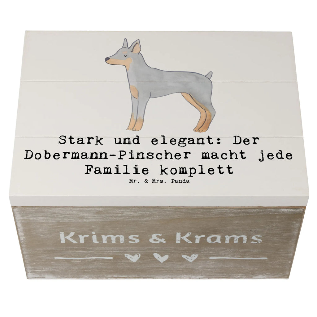 Wooden chest Stark und elegant: Der Dobermann-Pinscher macht jede Familie komplett Geschenkbox, Schatulle, Dekokiste, Schatzkiste, Holzkiste, Erinnerungskiste, Truhe, XXL, Erinnerungsbox, Kiste, Aufbewahrungsbox, Geschenkdose, Hund, Hunderasse, Rassehund, Hundebesitzer, Geschenk, Tierfreund, Schenken, Welpe