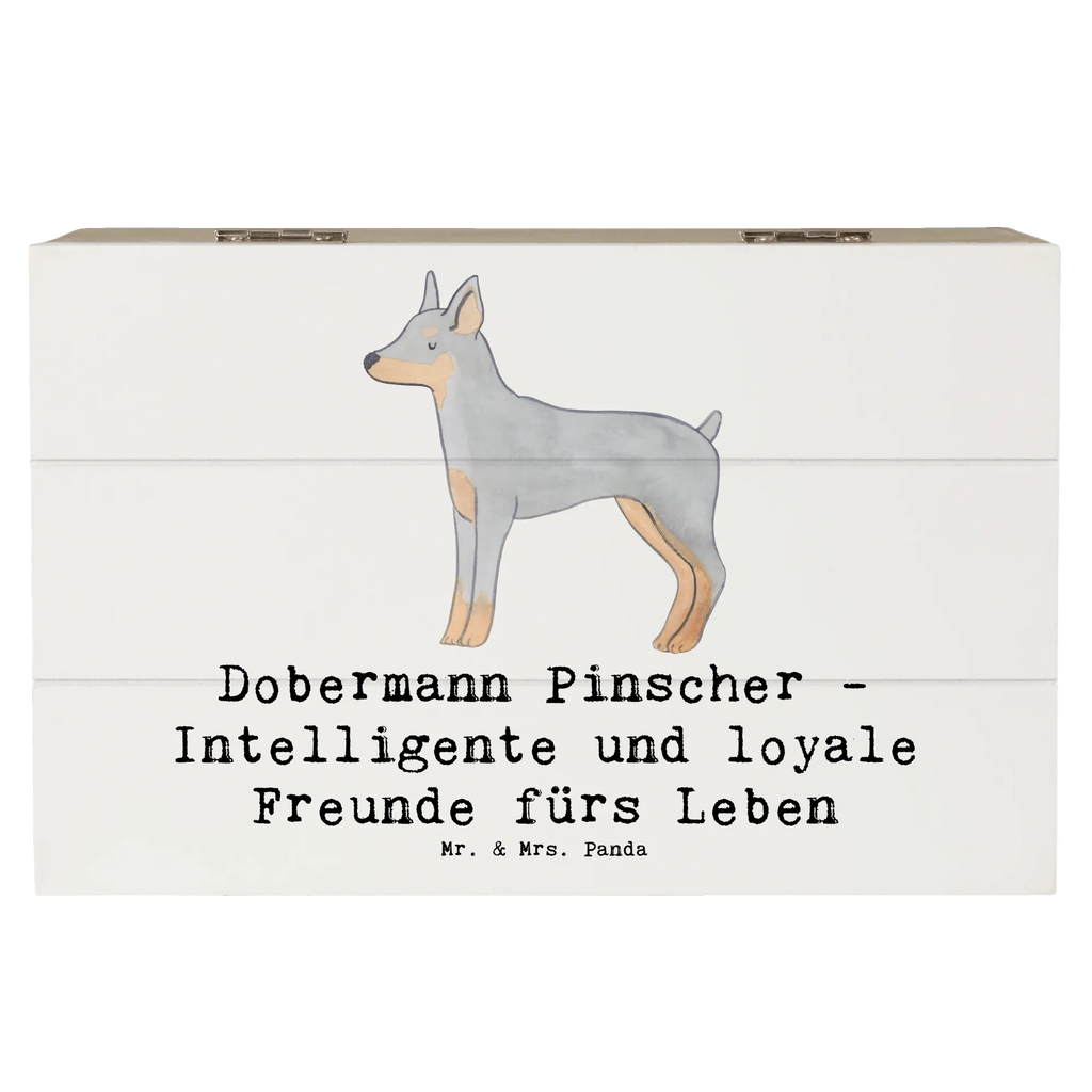 Wooden chest Dobermann Pinscher - Intelligente und loyale Freunde fürs Leben Dekokiste, Truhe, Schatulle, Kiste, Aufbewahrungsbox, Holzkiste, XXL, Erinnerungsbox, Geschenkbox, Erinnerungskiste, Schatzkiste, Geschenkdose, Hund, Hunderasse, Rassehund, Hundebesitzer, Geschenk, Tierfreund, Schenken, Welpe