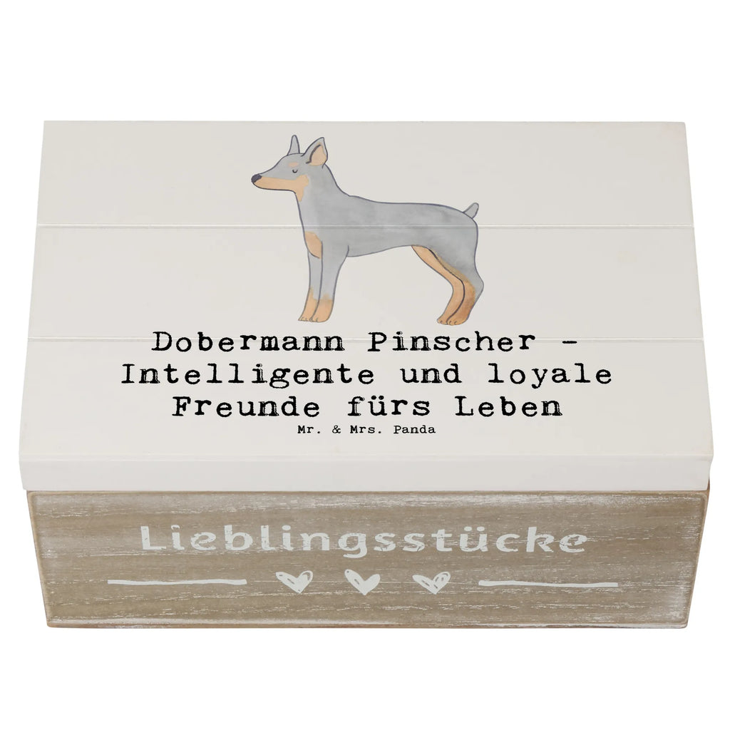 Wooden chest Dobermann Pinscher - Intelligente und loyale Freunde fürs Leben Dekokiste, Truhe, Schatulle, Kiste, Aufbewahrungsbox, Holzkiste, XXL, Erinnerungsbox, Geschenkbox, Erinnerungskiste, Schatzkiste, Geschenkdose, Hund, Hunderasse, Rassehund, Hundebesitzer, Geschenk, Tierfreund, Schenken, Welpe