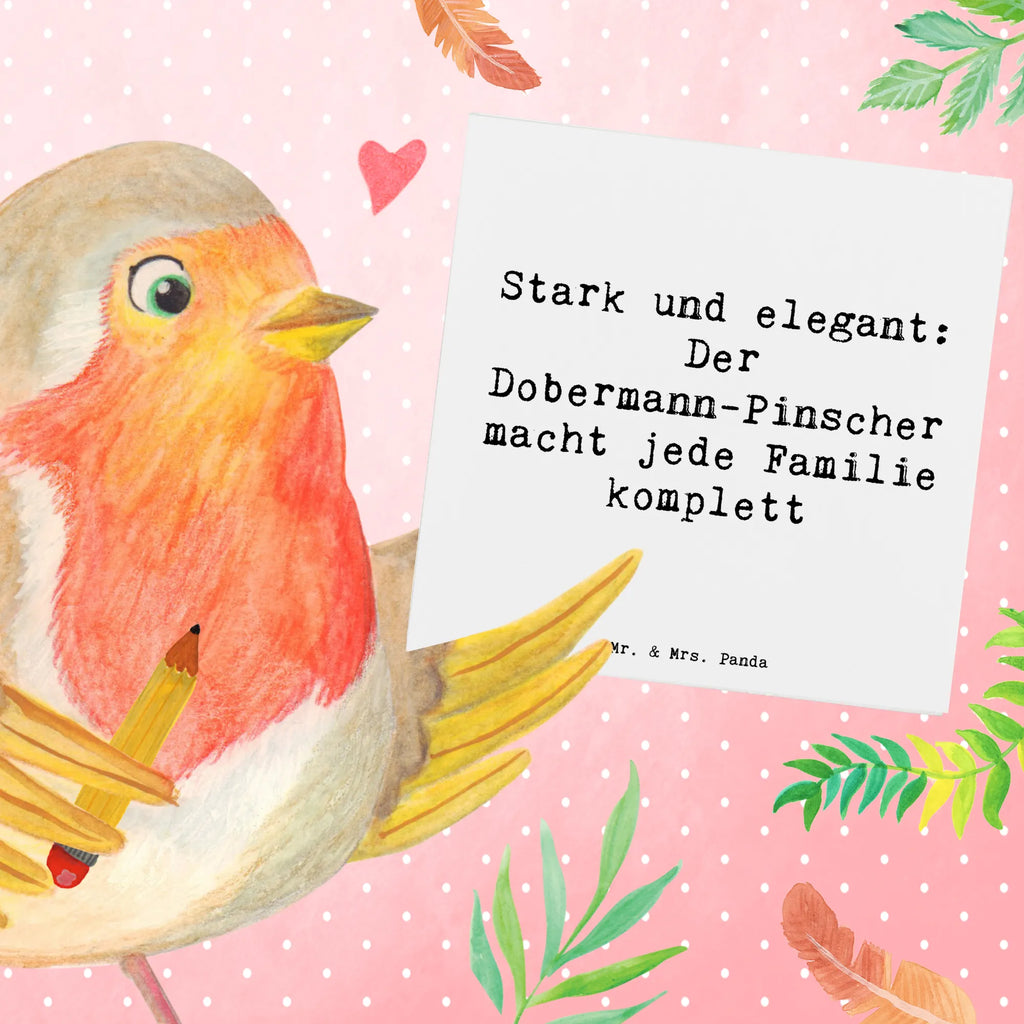 Deluxe Karte Spruch Dobermann Pinscher Geburtstagskarte, Grußkarte, Karte, Glückwunschkarte, Klappkarte, Einladungskarte, Hochwertige Klappkarte, Hochwertige Grußkarte, Hochzeitskarte, Hund, Hunderasse, Rassehund, Hundebesitzer, Geschenk, Tierfreund, Schenken, Welpe