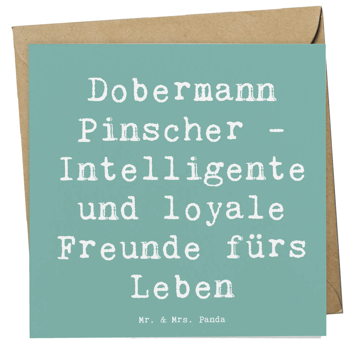 Deluxe Karte Spruch Dobermann Pinscher Freund