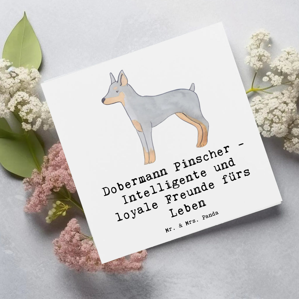 Deluxe Karte Dobermann Pinscher Freund Einladungskarte, Karte, Hochwertige Klappkarte, Grußkarte, Hochwertige Grußkarte, Klappkarte, Glückwunschkarte, Hochzeitskarte, Geburtstagskarte, Hund, Hunderasse, Rassehund, Hundebesitzer, Geschenk, Tierfreund, Schenken, Welpe