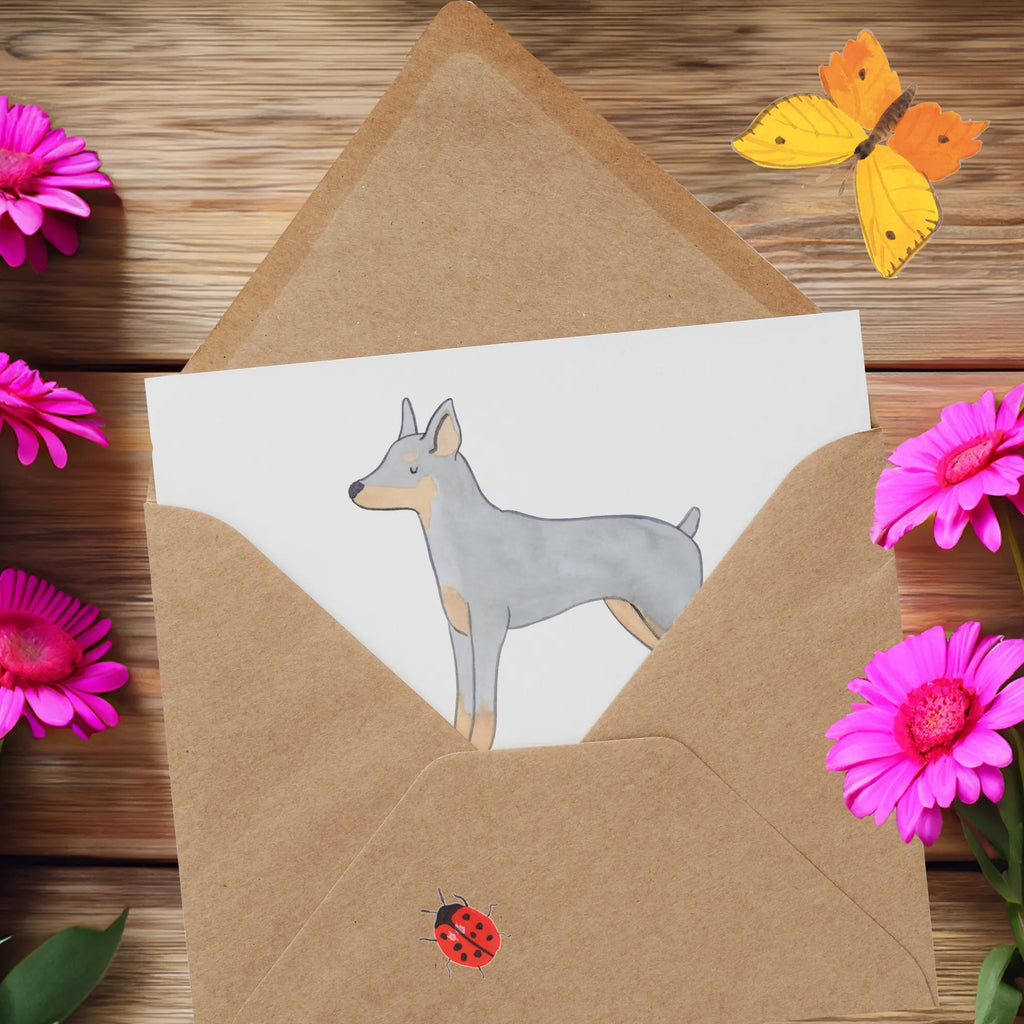 Deluxe Card Stark und elegant: Der Dobermann-Pinscher macht jede Familie komplett Glückwunschkarte, Klappkarte, Hochwertige Klappkarte, Hochwertige Grußkarte, Einladungskarte, Grußkarte, Karte, Hochzeitskarte, Geburtstagskarte, Hund, Hunderasse, Rassehund, Hundebesitzer, Geschenk, Tierfreund, Schenken, Welpe