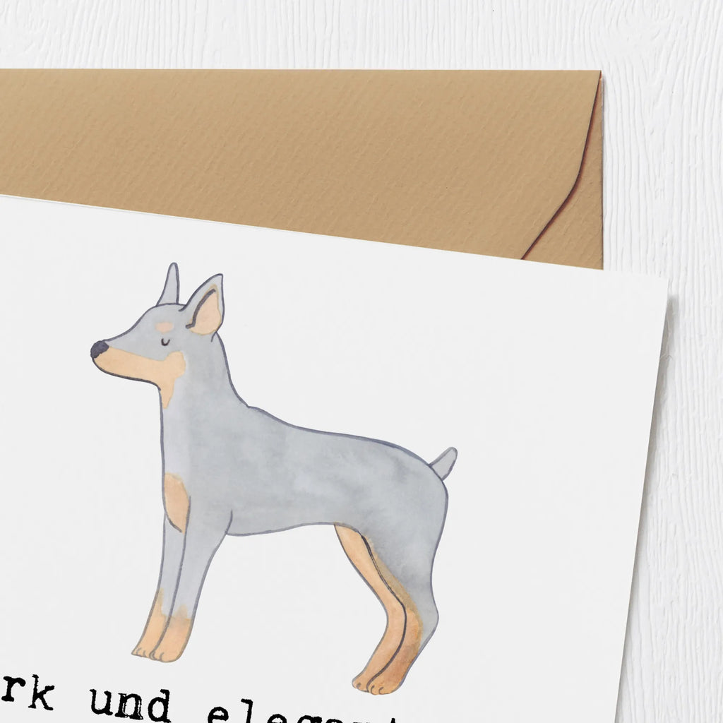 Deluxe Card Stark und elegant: Der Dobermann-Pinscher macht jede Familie komplett Glückwunschkarte, Klappkarte, Hochwertige Klappkarte, Hochwertige Grußkarte, Einladungskarte, Grußkarte, Karte, Hochzeitskarte, Geburtstagskarte, Hund, Hunderasse, Rassehund, Hundebesitzer, Geschenk, Tierfreund, Schenken, Welpe