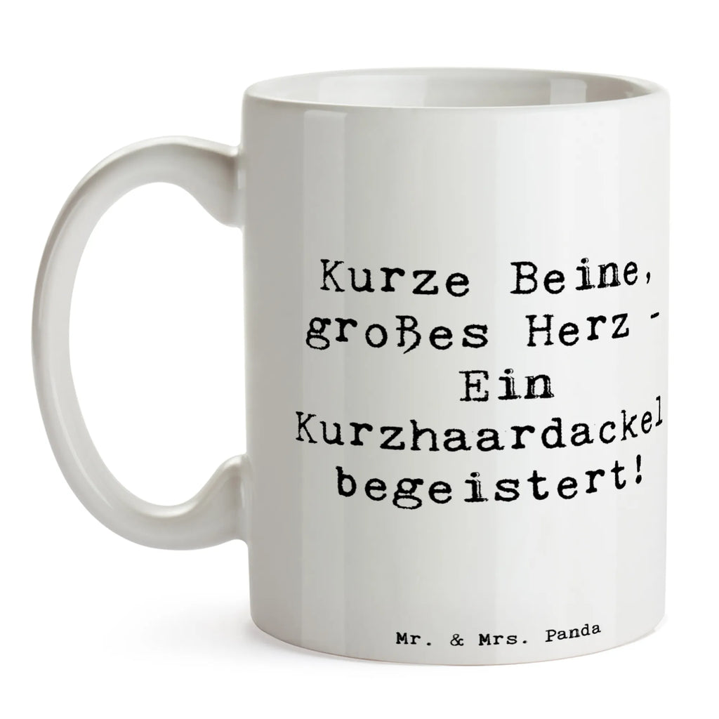 Tasse Spruch Kurzhaardackel Herz Tasse mit Motiven, Geschenktasse, Teetasse, Bürotasse, Keramiktasse, Kaffeetasse, Tasse, Porzellantasse, Tasse mit Zitaten, Hund, Hunderasse, Rassehund, Hundebesitzer, Geschenk, Tierfreund, Schenken, Welpe