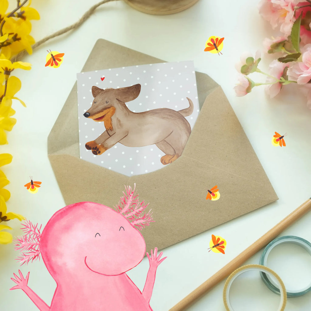 Greetings card Dackelblick: Unwiderstehlich seit Generationen. Ansichtskarten, Karte, Grußkarte, Glückwunschkarte, Geburtstagskarte, Klappkarte, Hochzeitskarte, Einladungskarte, Hund, Hunderasse, Rassehund, Hundebesitzer, Geschenk, Tierfreund, Schenken, Welpe