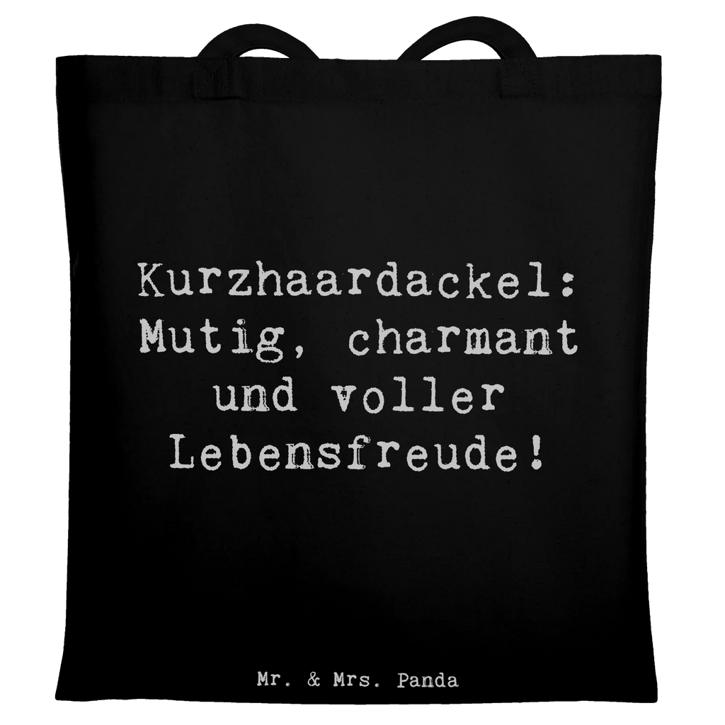 Tote bag Saying Kurzhaardackel: Mutig, charmant und voller Lebensfreude! Tragetasche, Schultertasche, Stofftasche, Stoffbeutel, Jutetasche, Einkaufstasche, Badetasche, Tasche, Jutebeutel, Shopper, Einkaufstüte, Beuteltasche, Strandtasche, Umhängetasche, Beutel, Laptoptasche, Hund, Hunderasse, Rassehund, Hundebesitzer, Geschenk, Tierfreund, Schenken, Welpe