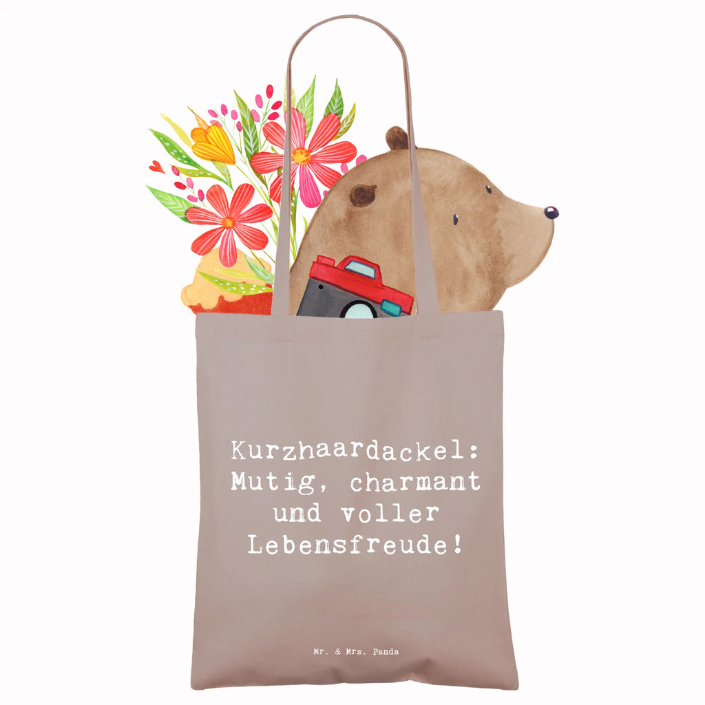 Tote bag Saying Kurzhaardackel: Mutig, charmant und voller Lebensfreude! Tragetasche, Schultertasche, Stofftasche, Stoffbeutel, Jutetasche, Einkaufstasche, Badetasche, Tasche, Jutebeutel, Shopper, Einkaufstüte, Beuteltasche, Strandtasche, Umhängetasche, Beutel, Laptoptasche, Hund, Hunderasse, Rassehund, Hundebesitzer, Geschenk, Tierfreund, Schenken, Welpe
