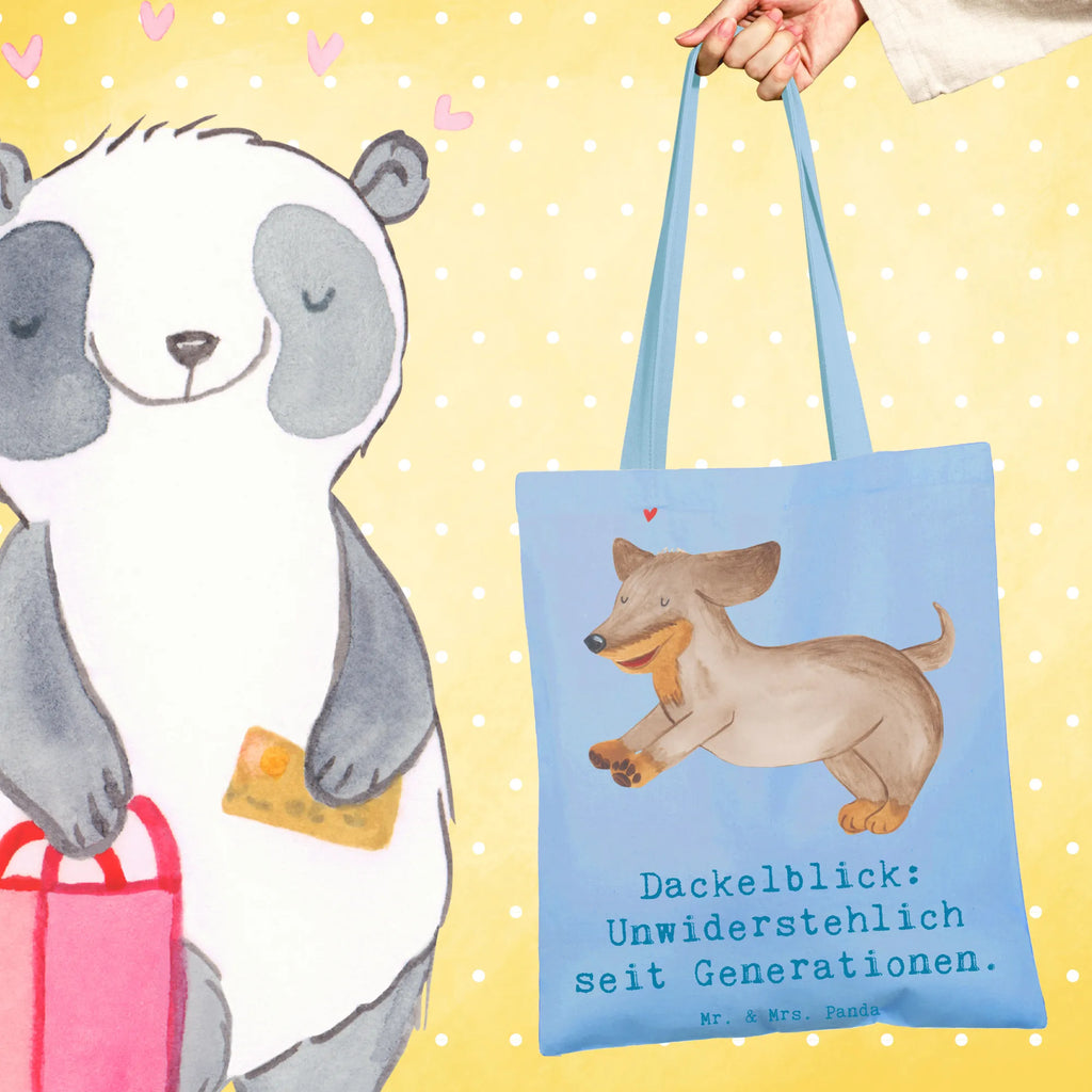 Tote bag Dackelblick: Unwiderstehlich seit Generationen. Einkaufstüte, Jutetasche, Einkaufstasche, Stoffbeutel, Schultertasche, Beuteltasche, Laptoptasche, Badetasche, Strandtasche, Beutel, Stofftasche, Shopper, Tragetasche, Jutebeutel, Tasche, Umhängetasche, Hund, Hunderasse, Rassehund, Hundebesitzer, Geschenk, Tierfreund, Schenken, Welpe
