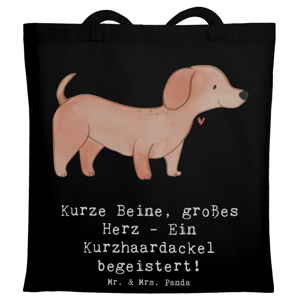 Tote bag Kurze Beine, großes Herz - Ein Kurzhaardackel begeistert! Einkaufstasche, Strandtasche, Shopper, Stoffbeutel, Laptoptasche, Stofftasche, Badetasche, Umhängetasche, Jutebeutel, Tasche, Einkaufstüte, Tragetasche, Beutel, Jutetasche, Schultertasche, Beuteltasche, Hund, Hunderasse, Rassehund, Hundebesitzer, Geschenk, Tierfreund, Schenken, Welpe