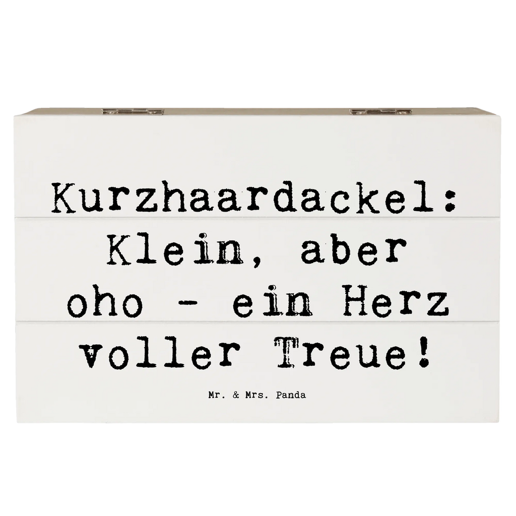 Wooden chest Saying Kurzhaardackel: Klein, aber oho - ein Herz voller Treue! Holzkiste, Kiste, Erinnerungsbox, Geschenkdose, Aufbewahrungsbox, Geschenkbox, XXL, Truhe, Schatulle, Schatzkiste, Dekokiste, Erinnerungskiste, Hund, Hunderasse, Rassehund, Hundebesitzer, Geschenk, Tierfreund, Schenken, Welpe