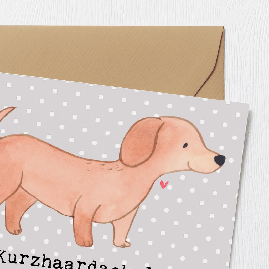 Deluxe Karte Kurzhaardackel Liebe Karte, Hochwertige Grußkarte, Geburtstagskarte, Einladungskarte, Hochwertige Klappkarte, Hochzeitskarte, Grußkarte, Glückwunschkarte, Klappkarte, Hund, Hunderasse, Rassehund, Hundebesitzer, Geschenk, Tierfreund, Schenken, Welpe